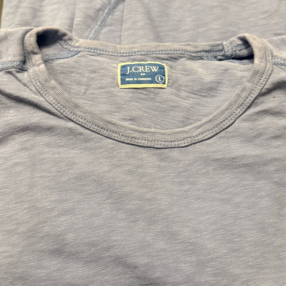 J. Crew Royal Blue Crew Neck long sleeve Tee
